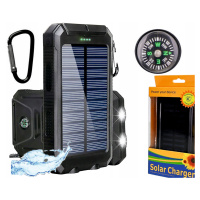 Pancerny Powerbank Solarny 20000 Led svítilna 2xUSB