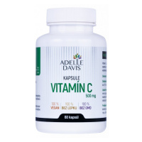 Adelle Davis Vitamín C, 500 mg, 60 kapslí