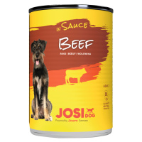 JosiDog mokré krmivo v omáčce 2 x 12 ks (24 x 415 g) - hovězí