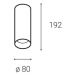 LED2 1251433 LUKY, B 10-20 3000K STROPNÍ ČERNÉ