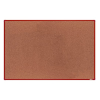 boardOK Korková tabule s hliníkovým rámem 180 × 120 cm, červený rám