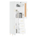 vidaXL Skříň highboard bílá 69,5 x 34 x 180 cm kompozitní dřevo