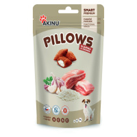 Akinu Pillows polštářky se slaninou a česnekem pro psy 80g