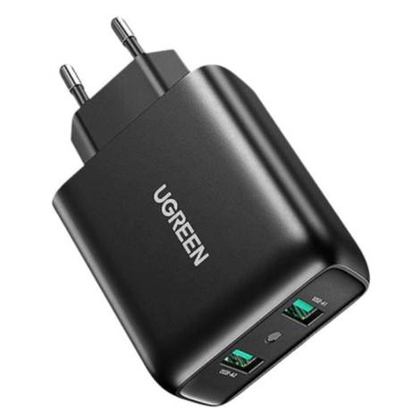 UGREEN 2xUSB-A, 18W, PD3.0, síťová nabíječka EU (černá)