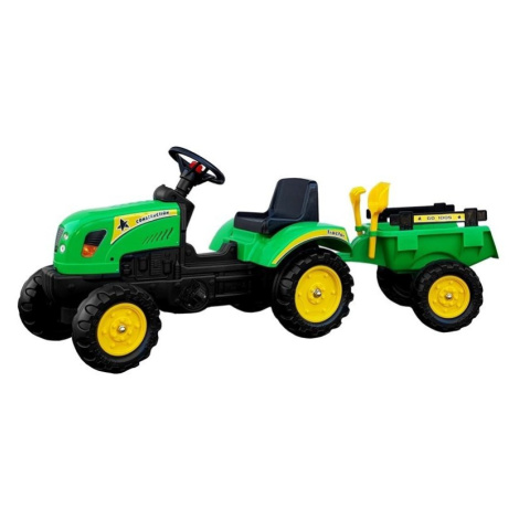 Mamido Traktor s přívěsem Branson zelený