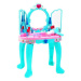 mamido  Dětský kosmetický stolek se svítícím zrcadlem modrý
