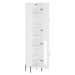 vidaXL Skříň highboard bílá s vysokým leskem 34,5x34x180 cm kompozit