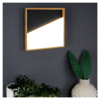 Eco-Light Nástěnné svítidlo LED Vista, černá barva/světlé dřevo, 30 x 30 cm