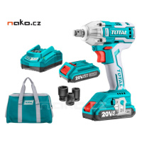 TOTAL TIWLI2001 aku rázový utahovák 1/2“ brushless, 20V LiIon 2x 2Ah, P20S