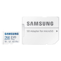 Paměťová karta Samsung micro SDXC 256GB EVO Plus card + SD adapter