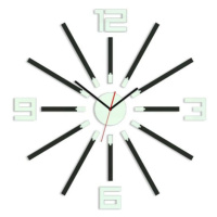 ModernClock 3D nalepovací hodiny Sheen wenge-bílé
