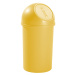 helit Samozavírací nádoba na odpadky z plastu, objem 13 l, bal.j. 6, v x Ø 490 x 252 mm, žlutá
