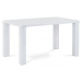 Jídelní stůl VILM – 135x80x76 cm, vysoký lesk bílý