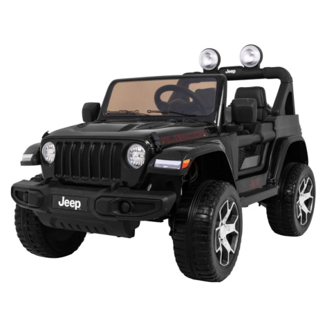 mamido Elektrické autíčko Jeep Wrangler Rubicon 4x4 černé