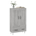 vidaXL Skříň highboard šedá sonoma 69,5 x 31 x 115 cm kompozitní dřevo