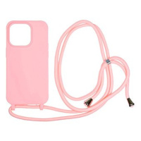 Mobile Origin Lanyard Case Pink iPhone 14 Pro