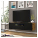 ARTBm TV stolek AURA 150 | dub artisan / černá Variant: bez LED osvětlení