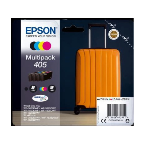 EPSON ink Multipack 4-colours 405 Durabrite Ultra originální inkoustová cartridge