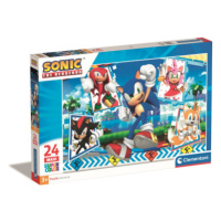 Clementoni - Puzzle 24 maxi Sonic