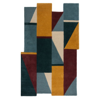 Flair Rugs koberce Ručně všívaný kusový koberec Abstract Shuffle Shaped Multi - 120x180 cm