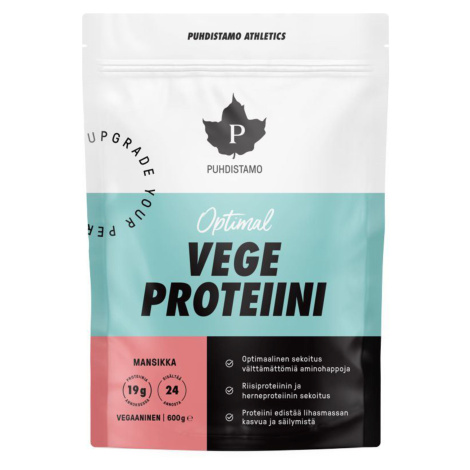 Puhdistamo Optimal Vegan Protein strawberry 600 g
