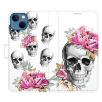 iSaprio flip pouzdro Crazy Skull pro iPhone 13