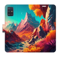 iSaprio flip pouzdro Colorful Mountains pro Samsung Galaxy A51