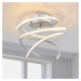 Domiluce LED stropní svítidlo Lungo hliník, výška 25 cm