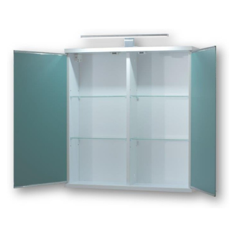 HOPA Vrchní zrcadlová skříňka ARLES s LED osvětlením Rozměr A 50 cm, Rozměr B 15 cm, Rozměr C 64