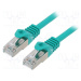 GEMBIRD kabel patchcord CAT6 stíněný FTP 2m, zelený