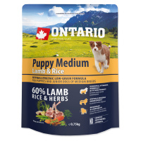 Ontario Puppy Medium Lamb&Rice granule 0,75 kg