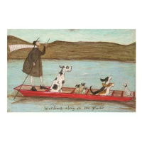 Umělecký tisk Sam Toft - Woofing Along on the River, Sam Toft, (80 x 60 cm)