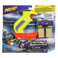 Nerf nitrothrottleshot blizt fialové vozidlo, hasbro c0783