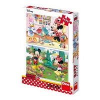 Puzzle 2x77 Pracovitá Minnie