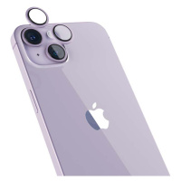 Apple Hliníkový ochranný kryt čoček pro iPhone 14/14 Plus iSTYLE - fialový K-PL69212152200001