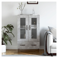 vidaXL Skříň highboard betonově šedá 69,5x31x115 cm kompozitní dřevo