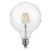 LED Filamentová žárovka Ideal Lux GLOBO D125 Trasparente 271590 E27 8W 860lm 3000K CRI90 čirá ne