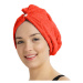 Rychleschnoucí froté turban na vlasy červená