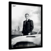 Obraz na zeď - James Bond (Skyfall) - Bond & DB5, 30 × 40 cm