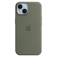 Apple silikonový kryt s MagSafe na iPhone 14 olivový Olivově zelená