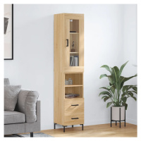 vidaXL Skříň highboard dub sonoma 34,5 x 34 x 180 cm kompozitní dřevo