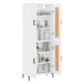 vidaXL Skříň highboard lesklá bílá 69,5 x 34 x 180 cm kompozitní dřevo