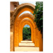 Fotografie Yellow archways at Mantaraya Lodge, Holger Leue, 26.7 × 40 cm