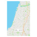 Mapa Tel Aviv color, (26.7 x 40 cm)
