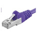 PREMIUMCORD Patch kabel CAT6a S-FTP, RJ45-RJ45, AWG 26/7 10m fialová