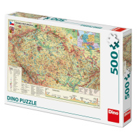 Mapa České republiky: puzzle 500 dílků - Dino