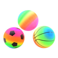 Duhový míč 20 cm - pětiúhelníky