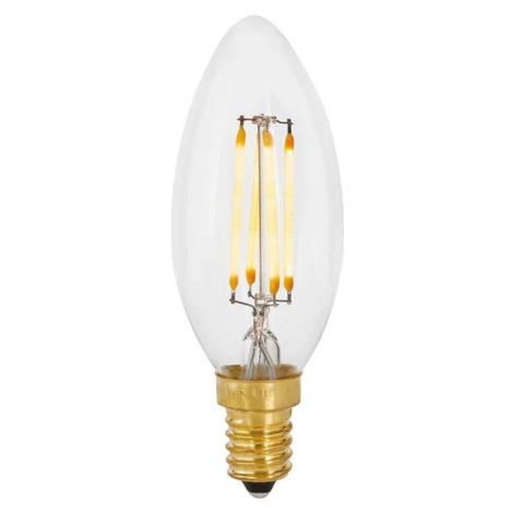 Teplá LED filamentová stmívatelná žárovka E14, 4 W Candle – tala