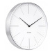 Designové nástěnné hodiny 5681WH Karlsson 38cm