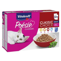 Vitakraft Cat mokré krmivo Poésie® Classique classic multipack mix druhů v omáčce 12 × 85 g